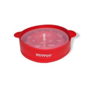 Hotpop Silicone Red Microwave Round Shape Popcorn Maker One Size